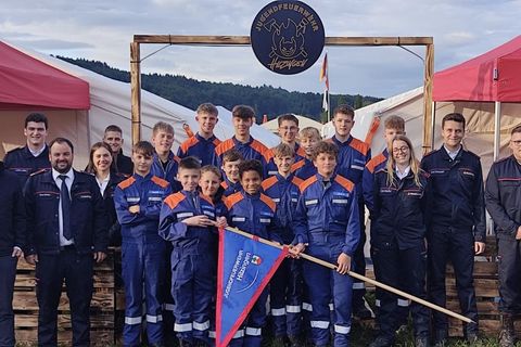 Jugendfeuerwehr Hilzingen beim Zeltlager
