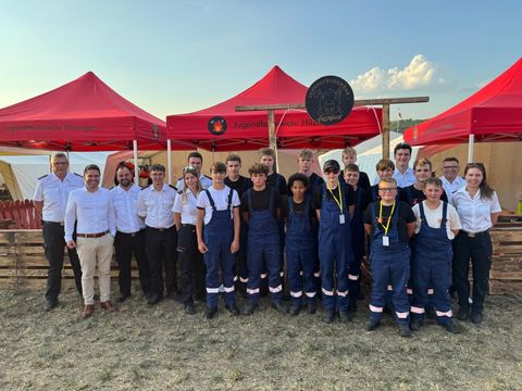 Jugendfeuerwehr Hilzingen beim Kreisjugendfeuerwehrzeltlager vom 29. Juli bis 3. August 2026