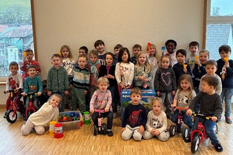 Kinder vom Kindergarten St. Mauritius Weiterdingen