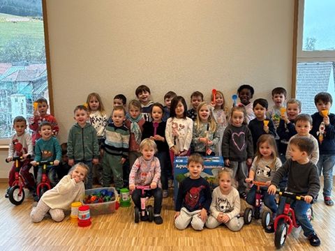 Kinder vom Kindergarten St. Mauritius Weiterdingen
