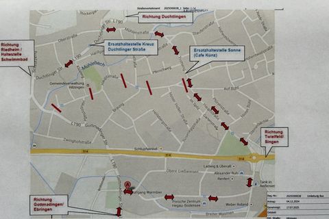 Busumleitung während Kirchweih